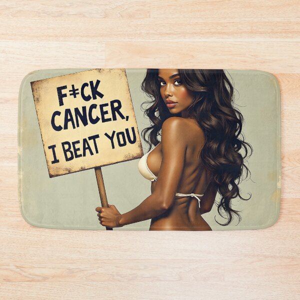 Item preview, F#CK CANCER I BEAT YOU designed and sold by Huskyyy Designs.
