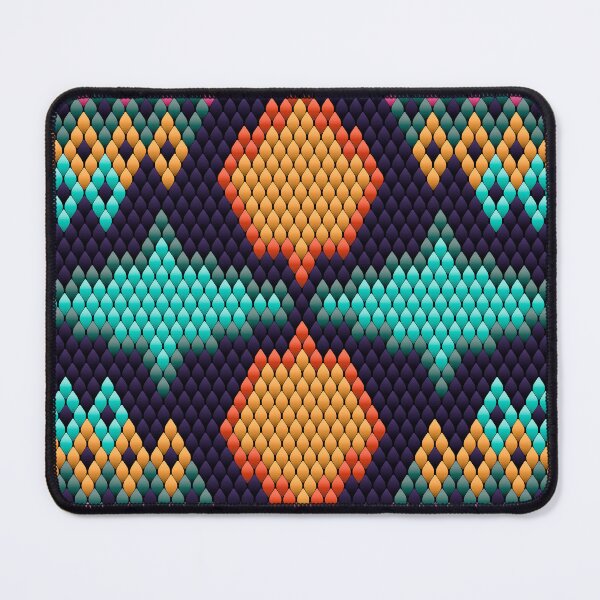 Item preview, Colorful Diamond Mosaic Pattern - Ethnic Geometric Textile Design designed and sold by Ihor Ivanov.