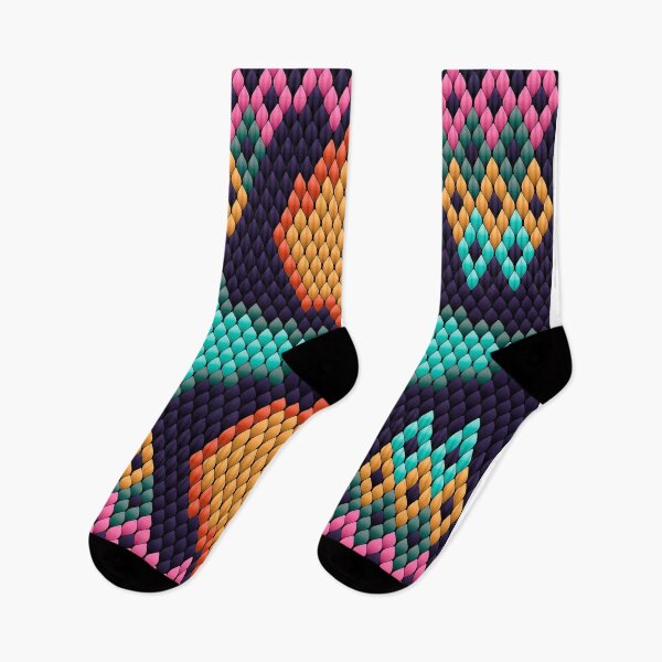 Item preview, Colorful Diamond Mosaic Pattern - Ethnic Geometric Textile Design designed and sold by Ihor Ivanov.