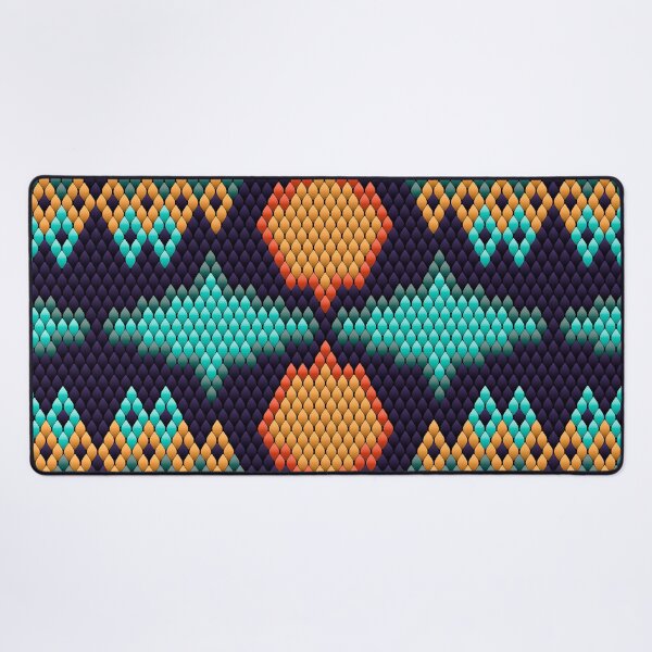 Item preview, Colorful Diamond Mosaic Pattern - Ethnic Geometric Textile Design designed and sold by Ihor Ivanov.
