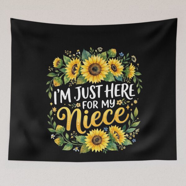 Item preview, I'm Just Here For My Niece Shirt, Proud Aunt Gift, Auntie Life, Niece Love, Family Event Humor, Trendy Women's designed and sold by THREE LITTLE BEANS.