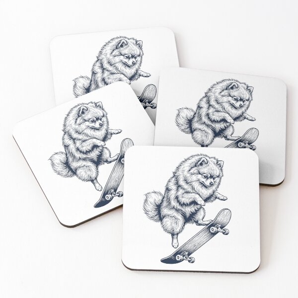 Item preview, Vintage Pomeranian Skateboarding Skate Dog Dad Lover designed and sold by DoodleTortle.