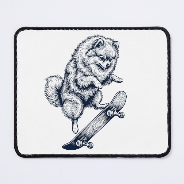 Item preview, Vintage Pomeranian Skateboarding Skate Dog Dad Lover designed and sold by DoodleTortle.