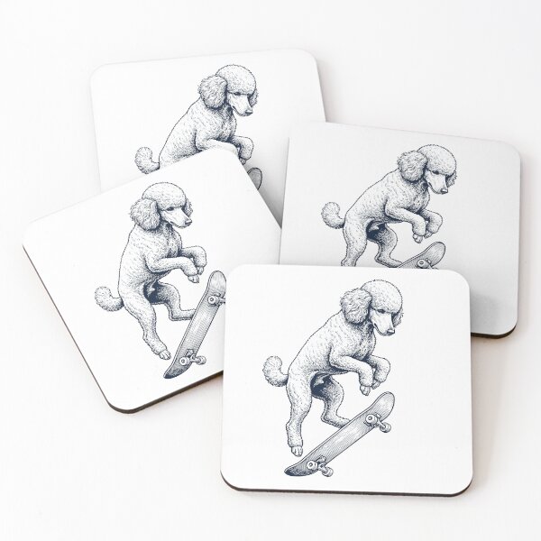 Item preview, Vintage Poodle Skateboarding Skate Dog Dad Lover designed and sold by DoodleTortle.