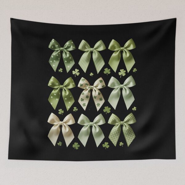Item preview, St Patrick's Day Coquette Bow Lucky Shamrock designed and sold by papertaless.