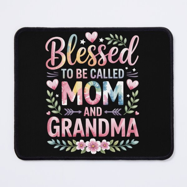 Item preview, Mother's Day Blessed To Be Called Mom And Grandma Flowers designed and sold by RonnasJackson.