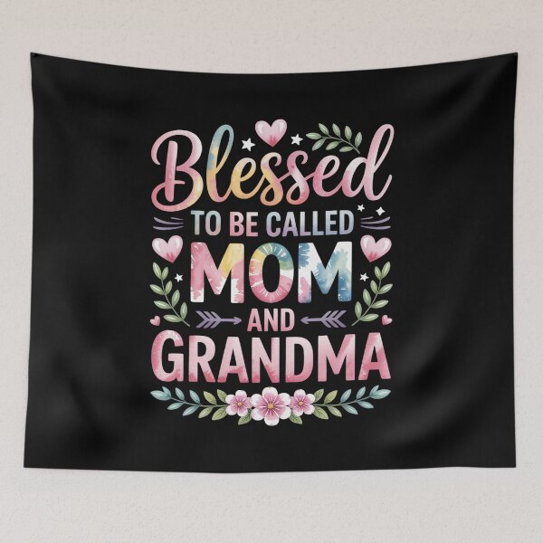 Item preview, Mother's Day Blessed To Be Called Mom And Grandma Flowers designed and sold by RonnasJackson.