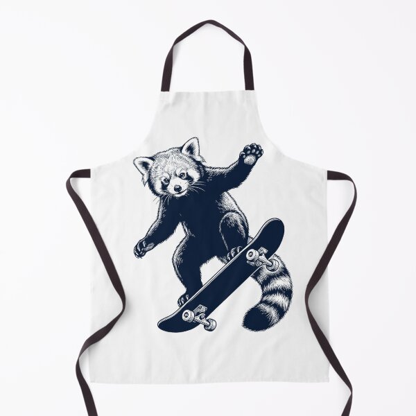 Artikelvorschau, Vintage Red Panda Skateboarding Skate Animal Lover entworfen und verkauft von DoodleTortle.