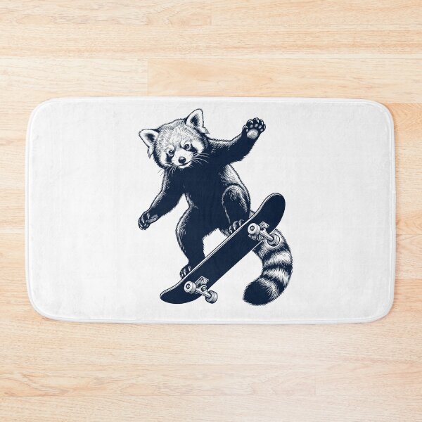 Item preview, Vintage Red Panda Skateboarding Skate Animal Lover designed and sold by DoodleTortle.