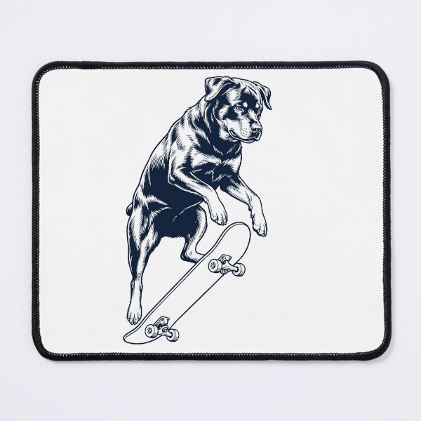 Item preview, Vintage Rottweiler Skateboarding Skate Dog Dad Lover designed and sold by DoodleTortle.