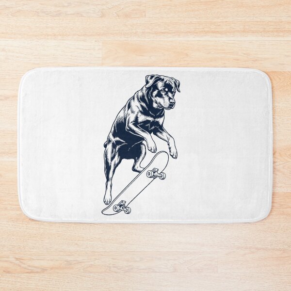 Item preview, Vintage Rottweiler Skateboarding Skate Dog Dad Lover designed and sold by DoodleTortle.