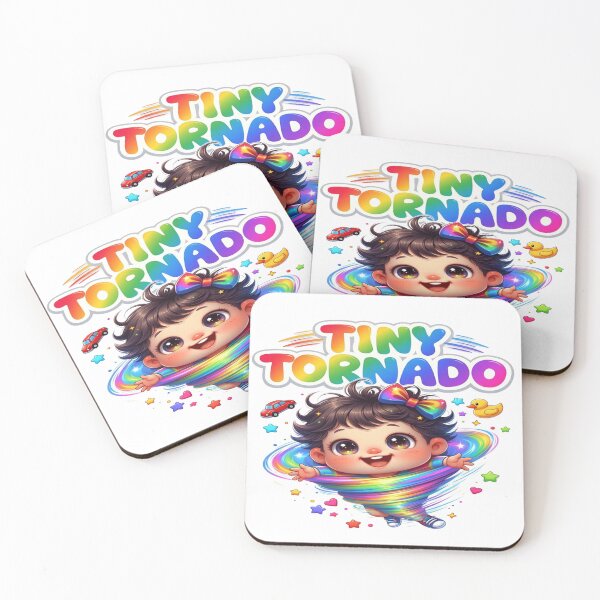 Item preview, Tiny Tornado Kids T-Shirt – Cute Rainbow Baby Cartoon Tee, Kawaii Toddler Shirt, Funny Kids Graphic, Colorful Nursery Design designed and sold by Sushikidsntod.