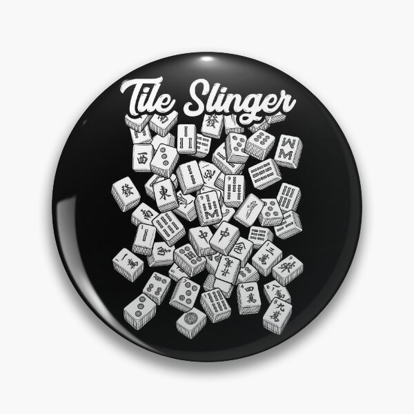 Item preview, Mahjong Tile Slinger Woman Player Vintage Tiles Sketch designed and sold by GrandeDuc.