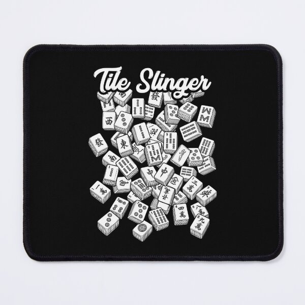 Item preview, Mahjong Tile Slinger Woman Player Vintage Tiles Sketch designed and sold by GrandeDuc.