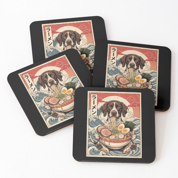 Item preview, Vintage German Shorthaired Pointer Ramen Japanese Kawaii Anime Dog Lover designed and sold by TerryConnells.
