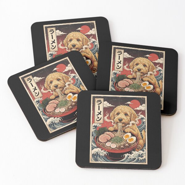 Item preview, Vintage Goldendoodle Ramen Japanese Kawaii Anime Dog Lover designed and sold by TerryConnells.
