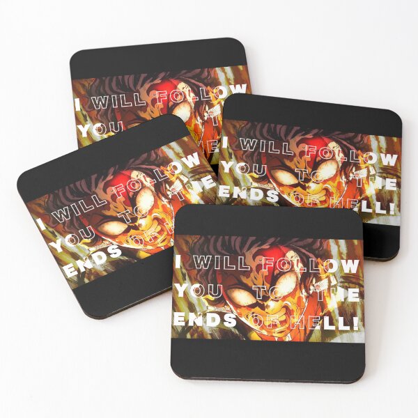 Item preview, Tanjiro Kamado - I will follow you to the ends of hell quote art designed and sold by Cat-and-Panda.