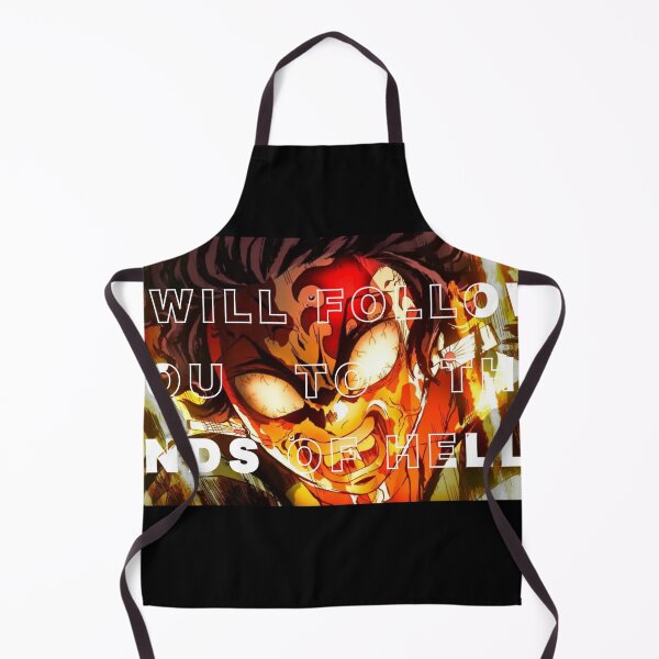 Item preview, Tanjiro Kamado - I will follow you to the ends of hell quote art designed and sold by Cat-and-Panda.