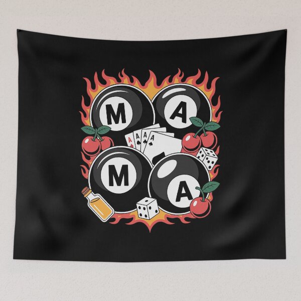 Item preview, Lucky Mama Billiard 8 Balls Cherry Mother's Day Mom Life designed and sold by RonnasJackson.