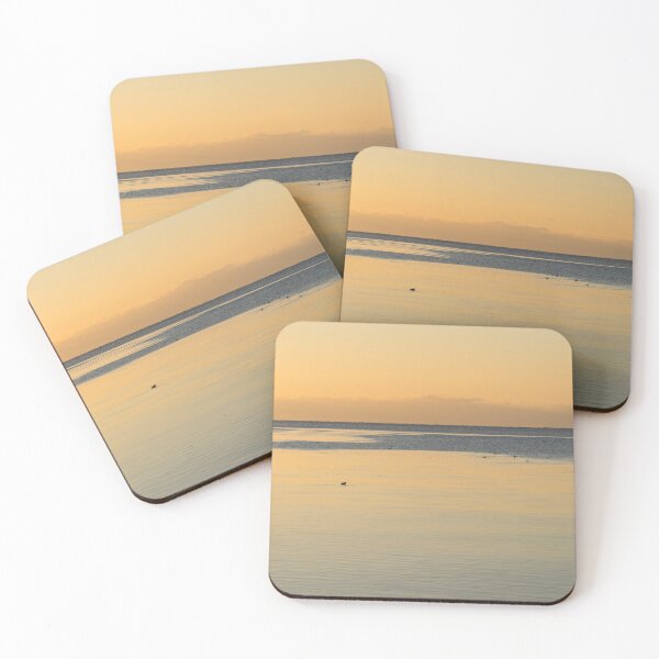 Item preview, Golden Coastal Morning with a Few Diving Ducks designed and sold by Georgia Mizuleva.