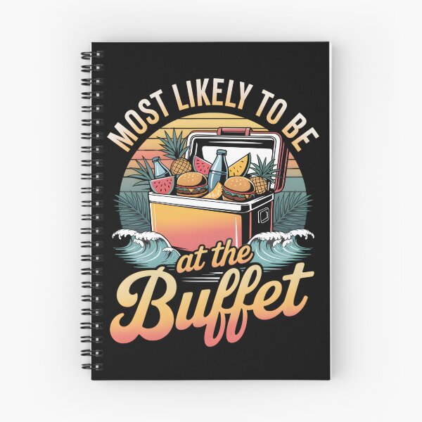 Item preview, Cruise Crew Most Likely to Be at the Buffet – Funny Vacation Shirt for Foodie Travelers designed and sold by THREE LITTLE BEANS.