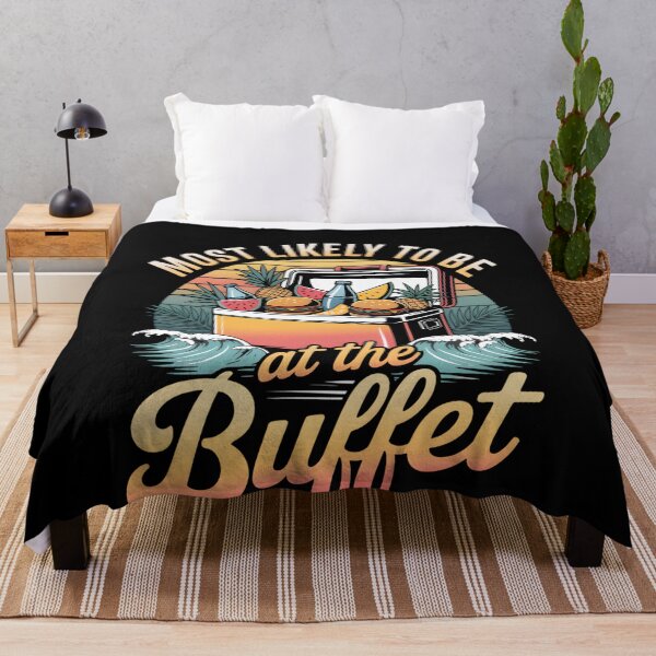 Item preview, Cruise Crew Most Likely to Be at the Buffet – Funny Vacation Shirt for Foodie Travelers designed and sold by THREE LITTLE BEANS.