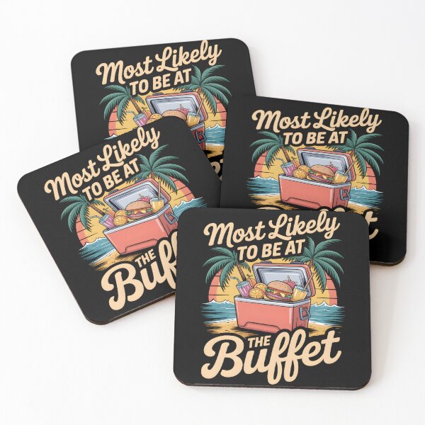 Item preview, Cruise Crew Most Likely to Be at the Buffet – Funny Vacation Shirt for Foodie Travelers designed and sold by THREE LITTLE BEANS.