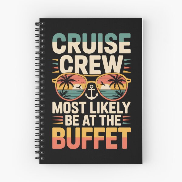 Item preview,  Cruise Crew Most Likely to Be at the Buffet – Funny Vacation Shirt for Foodie Travelers designed and sold by THREE LITTLE BEANS.