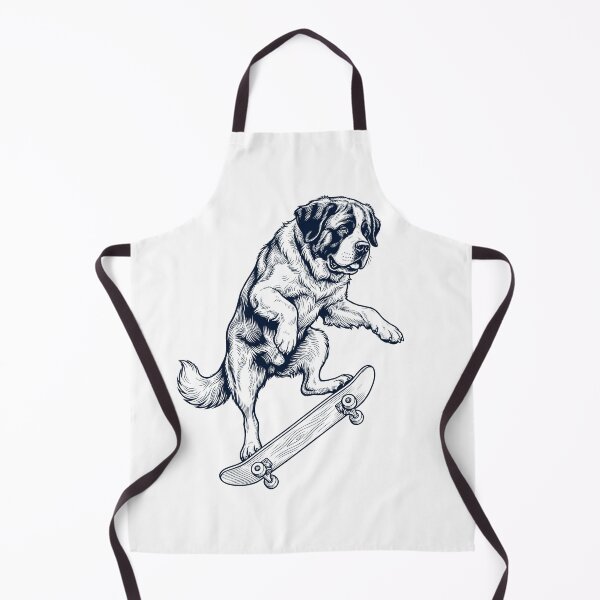 Item preview, Vintage Saint Bernard Skateboarding Skate Dog Dad Lover designed and sold by DoodleTortle.