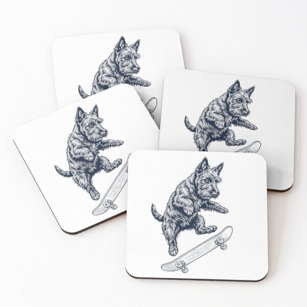 Artikelvorschau, Vintage Scottish Terrier Skateboarding Skate Dog Dad Lover entworfen und verkauft von DoodleTortle.