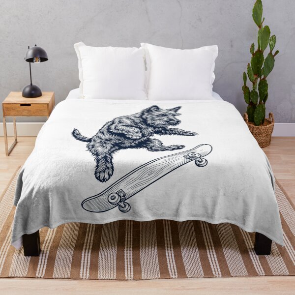 Artikelvorschau, Vintage Scottish Terrier Skateboarding Skate Dog Dad Lover entworfen und verkauft von DoodleTortle.