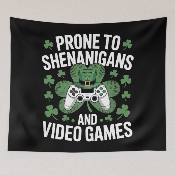 Item preview, Shenanigans Video Games Gamer St Patricks Day designed and sold by Formatage.