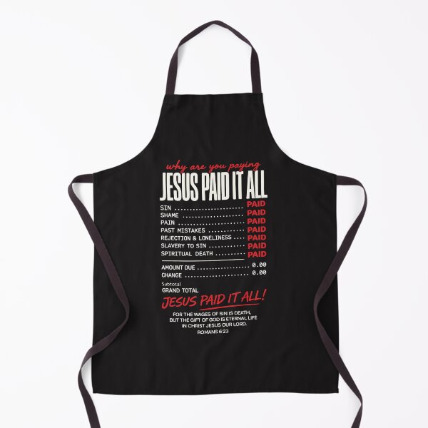 Item preview, Jesus Paid It All Funny Christian Receipt Romans 6:23 Bible Verse Faith Gift designed and sold by kiralynstration.