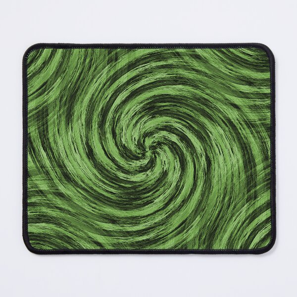 Item preview, Dark Retro Spiral Pattern in Green designed and sold by Artistestella.
