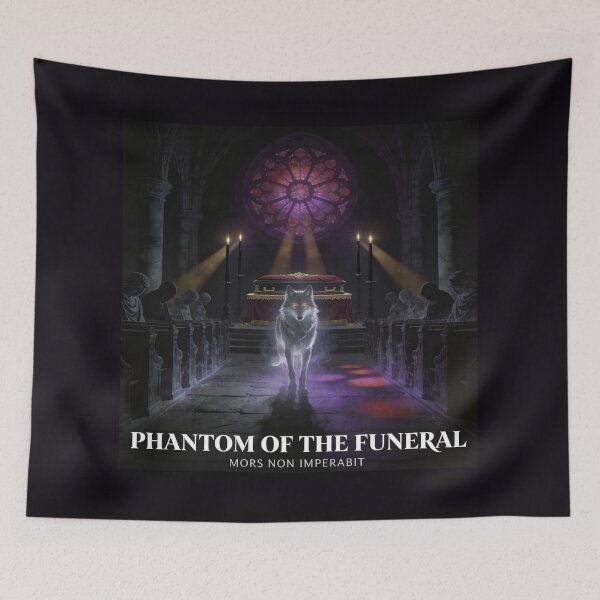 Item preview, Phantom Wolf Witnesses Dark Sacred Cathedral Funeral designed and sold by GeoWhimsy Studio.