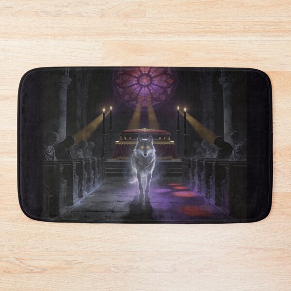 Item preview, Phantom Wolf Witnesses Dark Sacred Cathedral Funeral designed and sold by GeoWhimsy Studio.