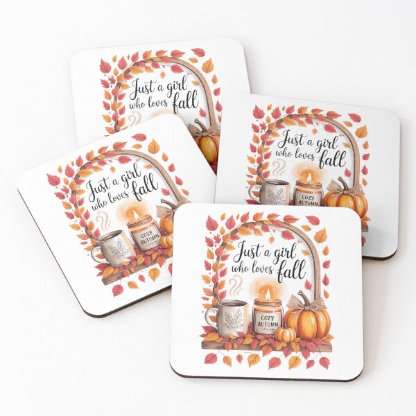 Item preview, Just A Girl Who Loves Fall Cozy Autumn Pumpkin Coffee designed and sold by Formatage.