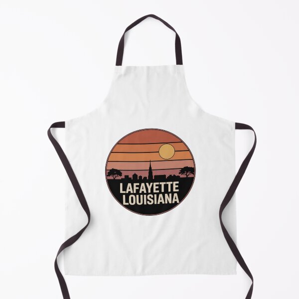 Item preview, Lafayette Louisiana: Orange Pink Brown Sunset Skyline Badge designed and sold by CircinusStore.
