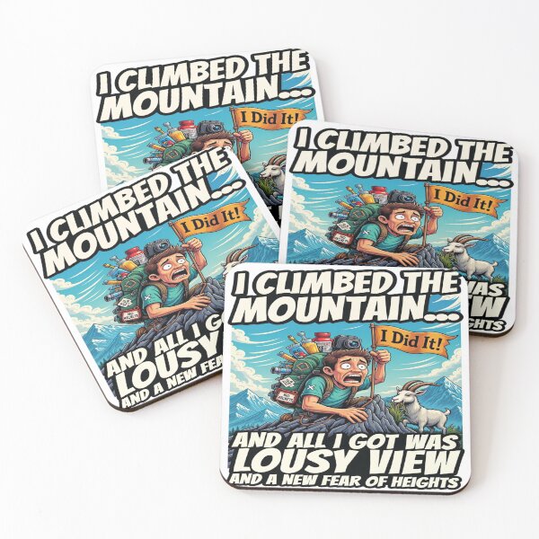 Item preview, Funny Hiking T-Shirt – I Climbed the Mountain & All I Got Was a Lousy View – Mountain Humor Tee, Trekking Joke Shirt, Outdoor Adventure Gift designed and sold by Sushikidsntod.