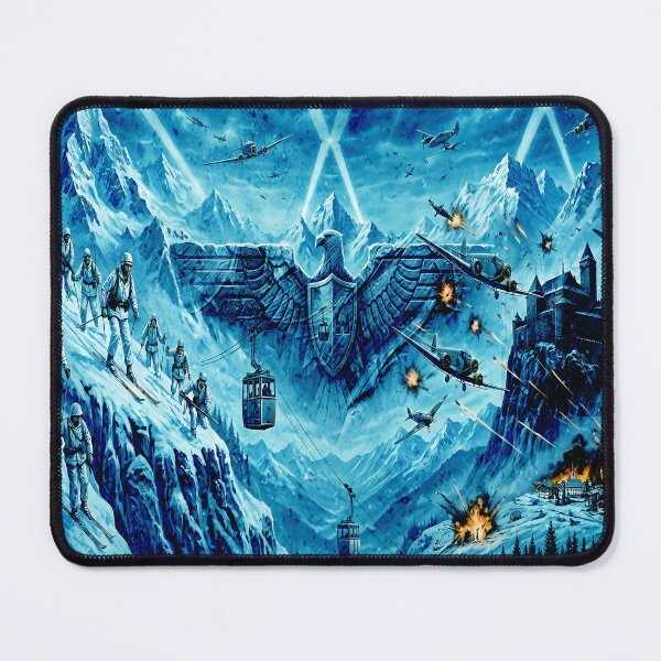Item preview, aviation poster alpine movie warfare art designed and sold by Mudikeys.