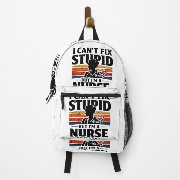 Item preview, I Can’t Fix Stupid But I’m a Nurse – Funny Bold Typography designed and sold by mbmstores.