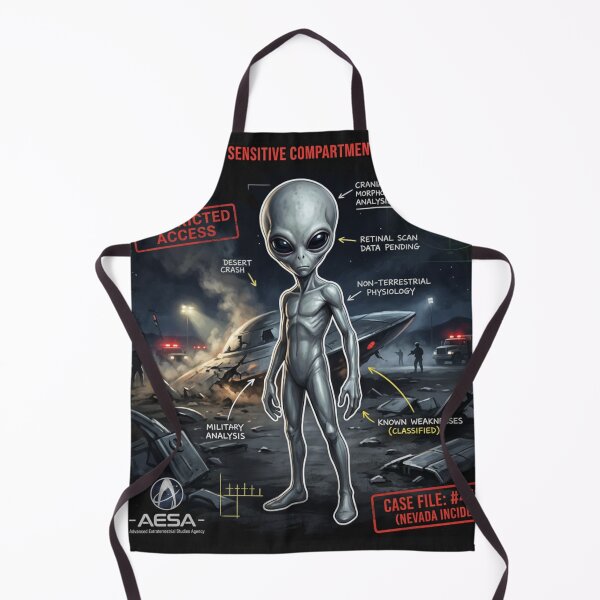 Item preview, Classified Alien – Nevada Incident Case File | UFO Secret Files Street Art designed and sold by PLUSHIWORLDtm.