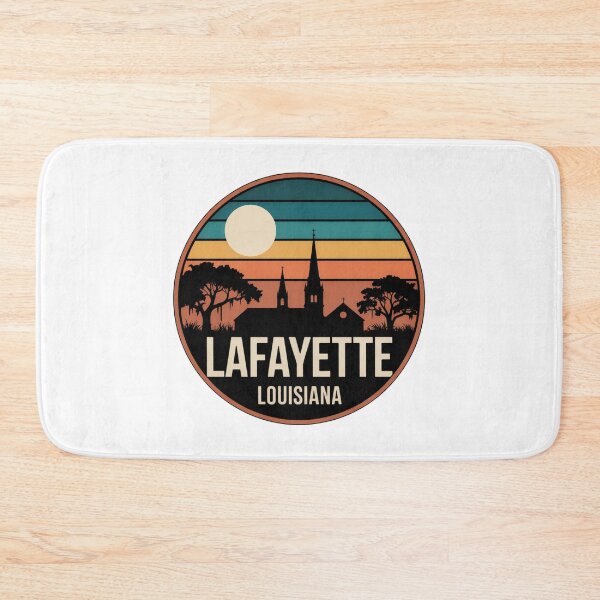 Item preview, Lafayette Louisiana: Blue Orange Brown Sunset Skyline designed and sold by CircinusStore.