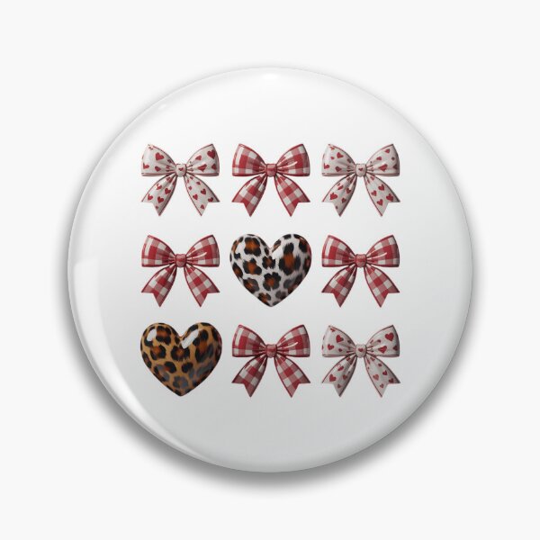Item preview, Valentines Day hearts leopard Coquette Bow designed and sold by Formatage.