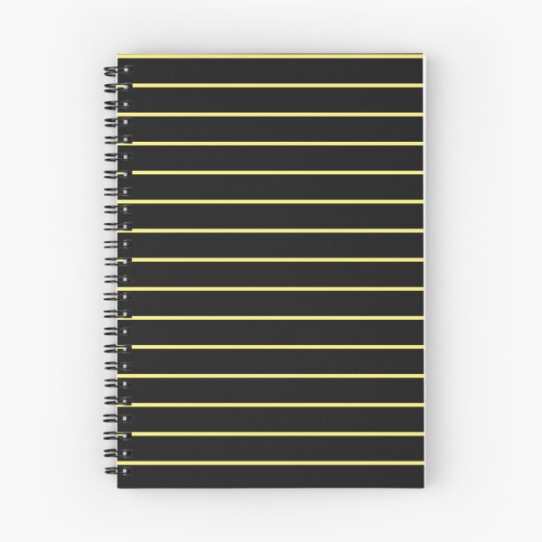 Item preview, Black And Yellow Horizontal Pinstripes Pattern designed and sold by pattern-archive.