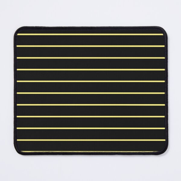Item preview, Black And Yellow Horizontal Pinstripes Pattern designed and sold by pattern-archive.