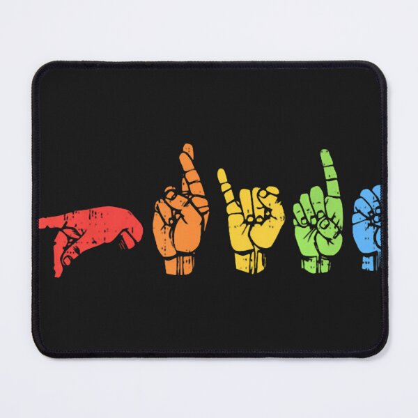 Item preview, Sign Language Flag Gay LGBT Deaf ASL Mute designed and sold by GarinaguHN.