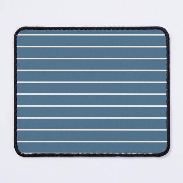 Item preview, Blue And Cream Horizontal Pinstripes Pattern designed and sold by pattern-archive.