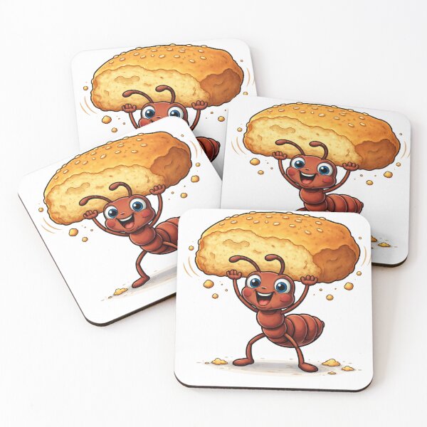 Item preview, Funny cartoon ant lifting giant crumb designed and sold by PriyankaSonara.
