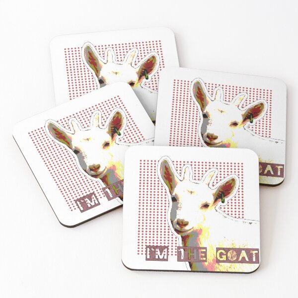 Item preview, I’M THE GOAT – Funny Goat Pop Art Design | Greatest Of All Time designed and sold by ChiaraPagani.